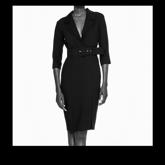 Zara Dresses & Skirts - 🎈🧨💗Host Pick ☄️🧨 ZARA black midi belted dress - size XS
